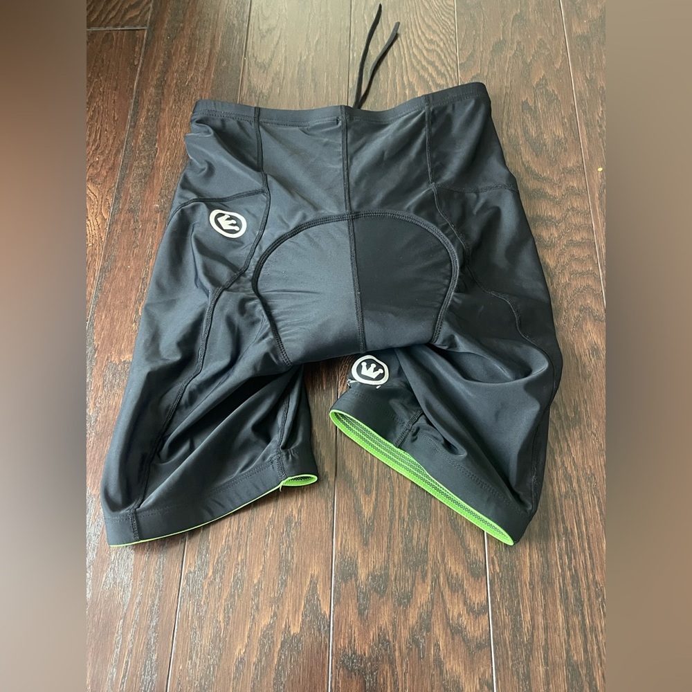 Canari Gel Spandex Black Padded Cycling Shorts Men Size Large